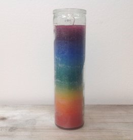Glass Chakra Pillar 8"