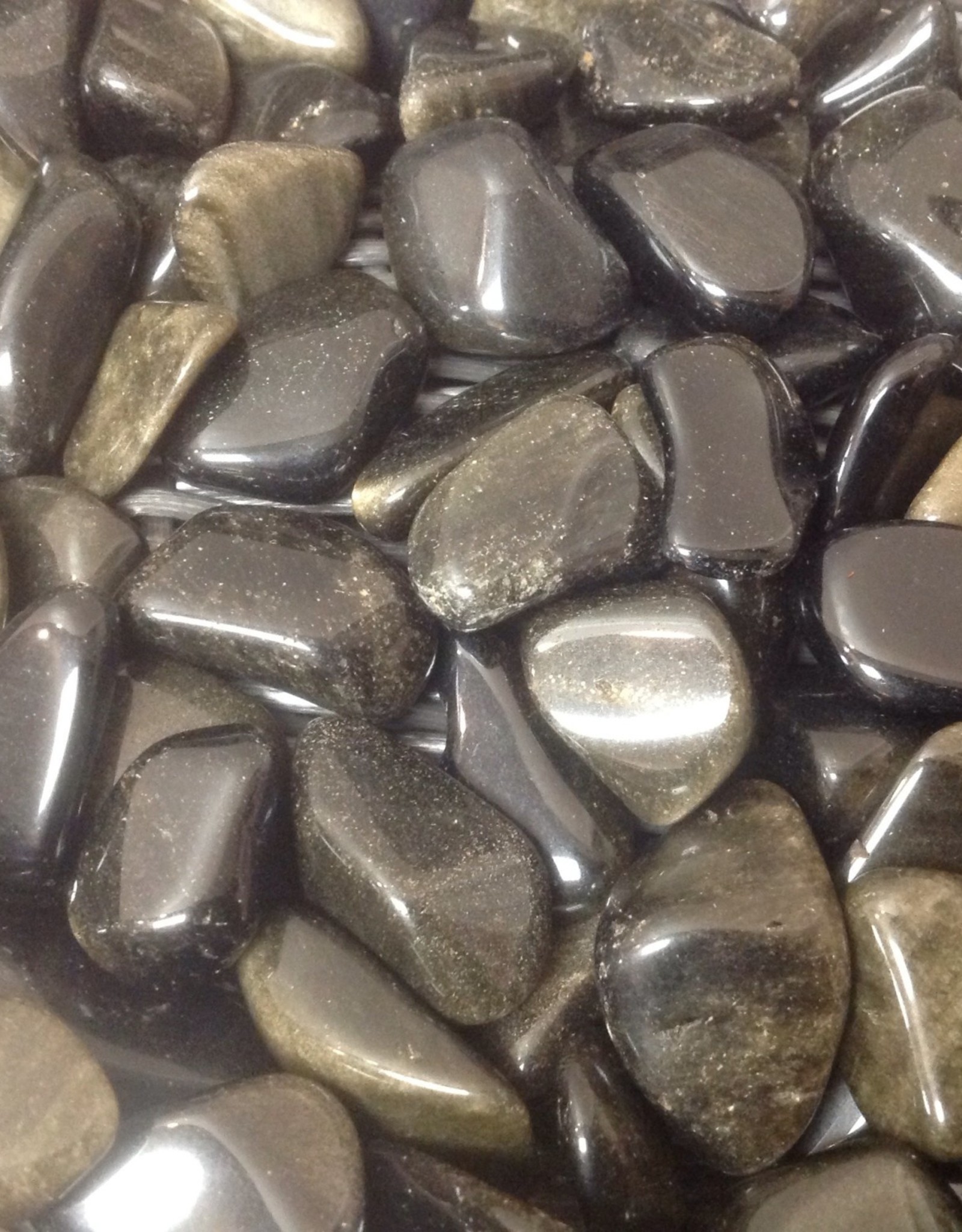 Gold Sheen Obsidian Tumbled