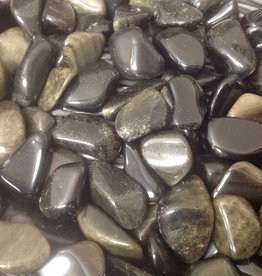 Gold Sheen Obsidian Tumbled