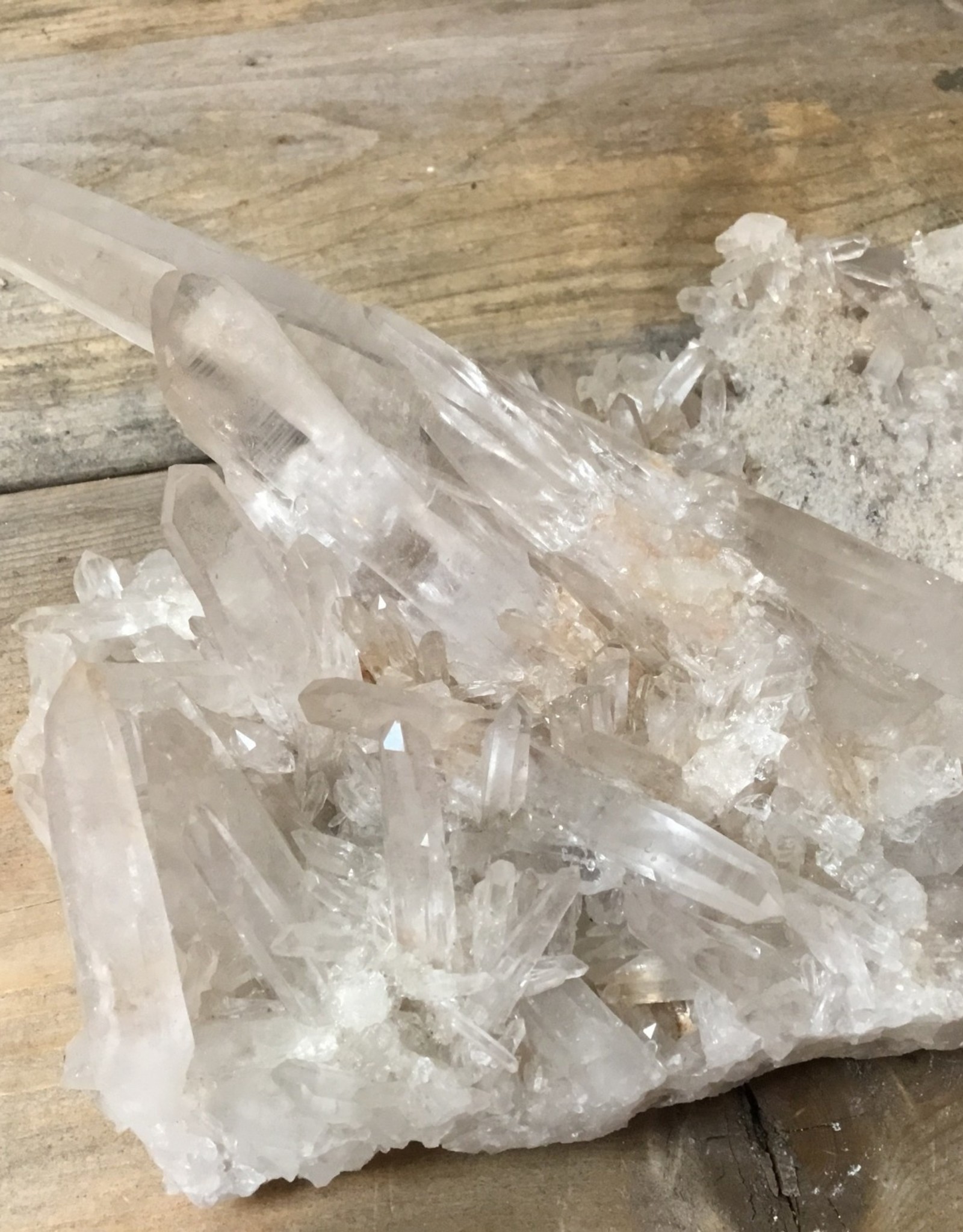 Pink Quartz Laser Cluster, pc17