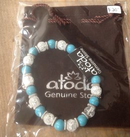 Atoda Atoda Ice Crystal Howlite Turquoise Bracelet
