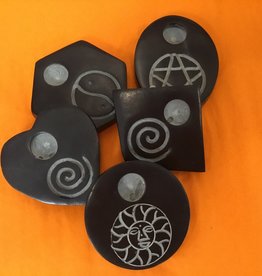 Soapstone Incense Burner -assorted shapes & symbols