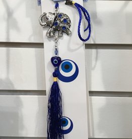 Evil Eye Talisman Protection & lucky elephant & tassel