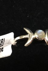 Triple Goddess Moonstone Ring