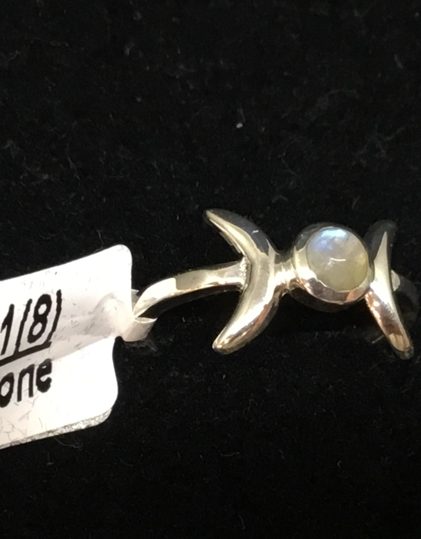 Triple Goddess Moonstone Ring