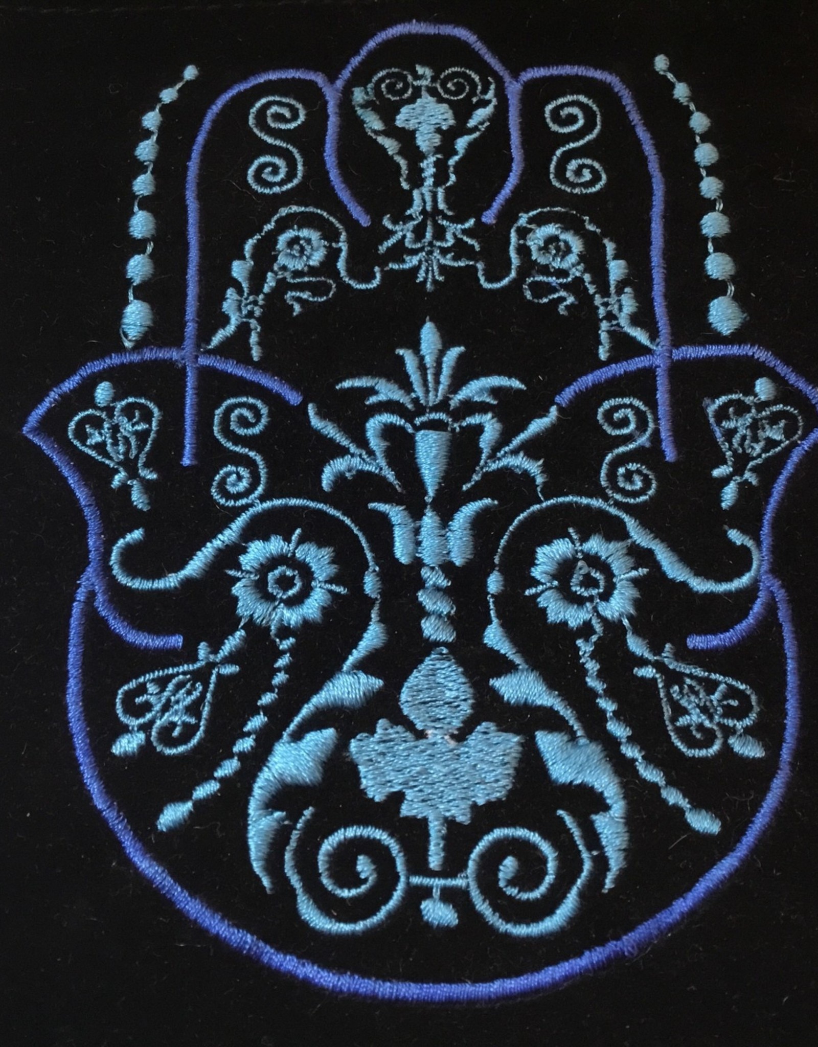 Embroidered Velvet Bag 5x7