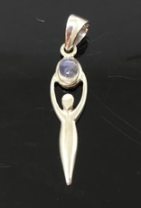 Goddess Silver Pendant - small -