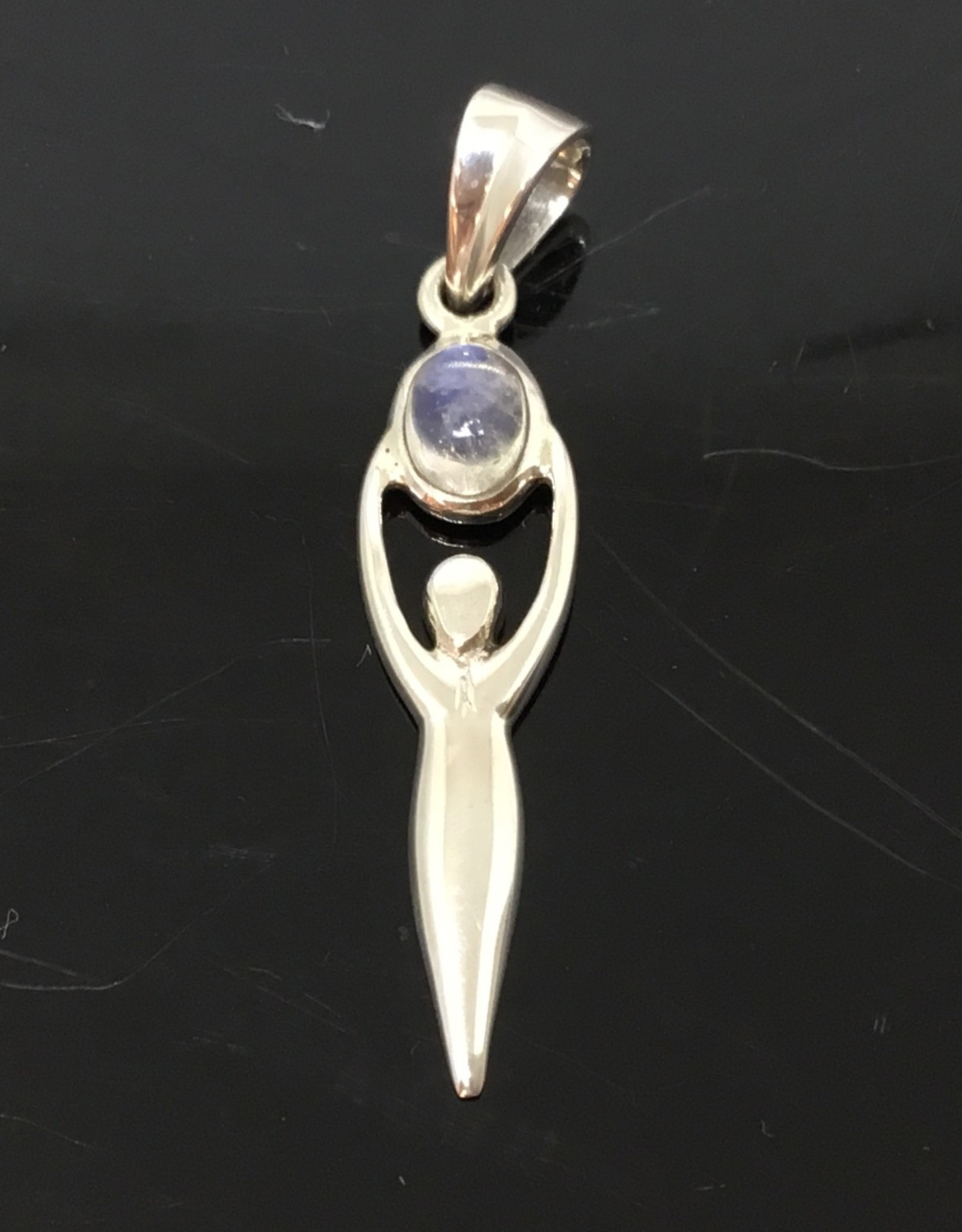 Goddess Silver Pendant - small -