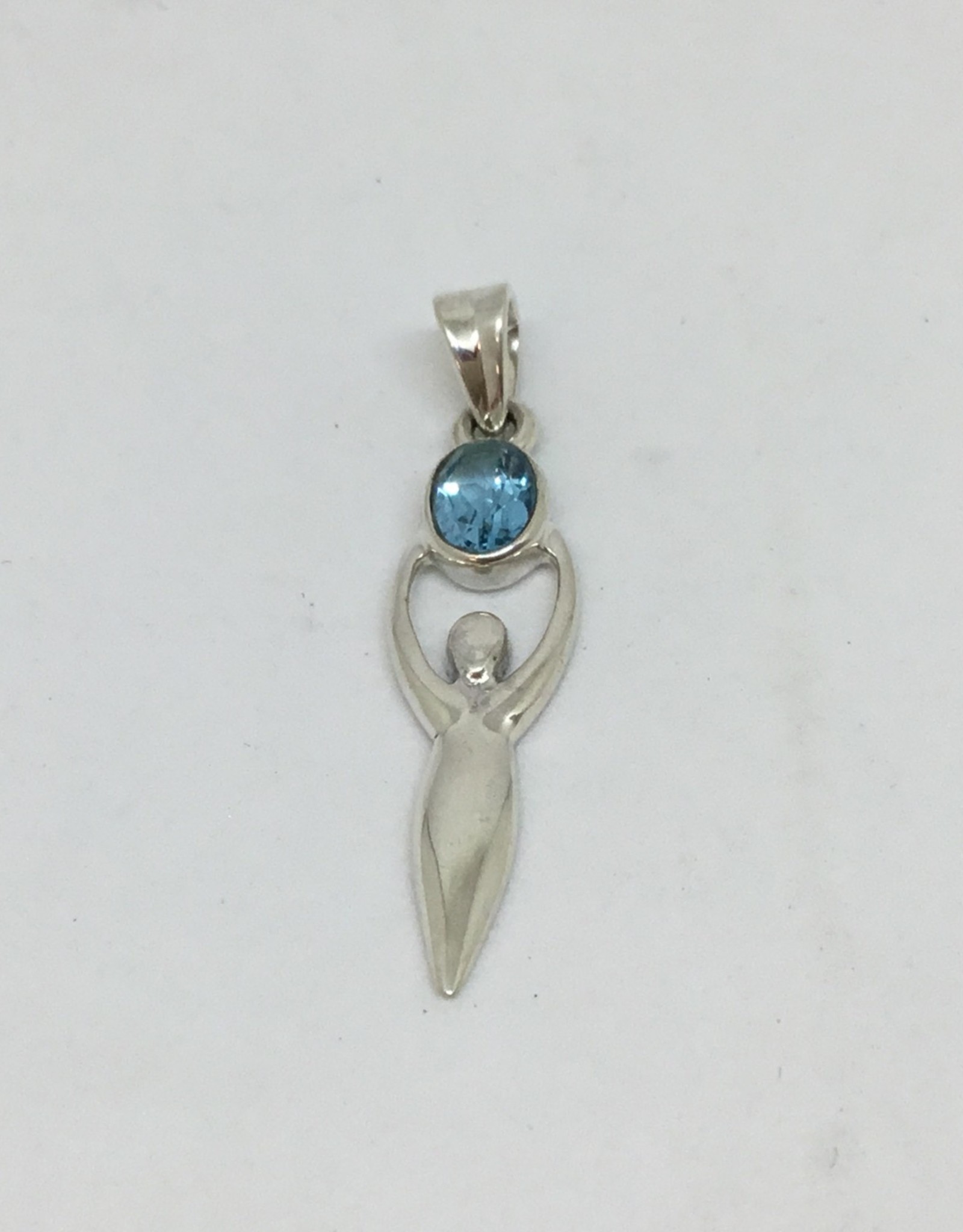 Goddess Silver Pendant - small -