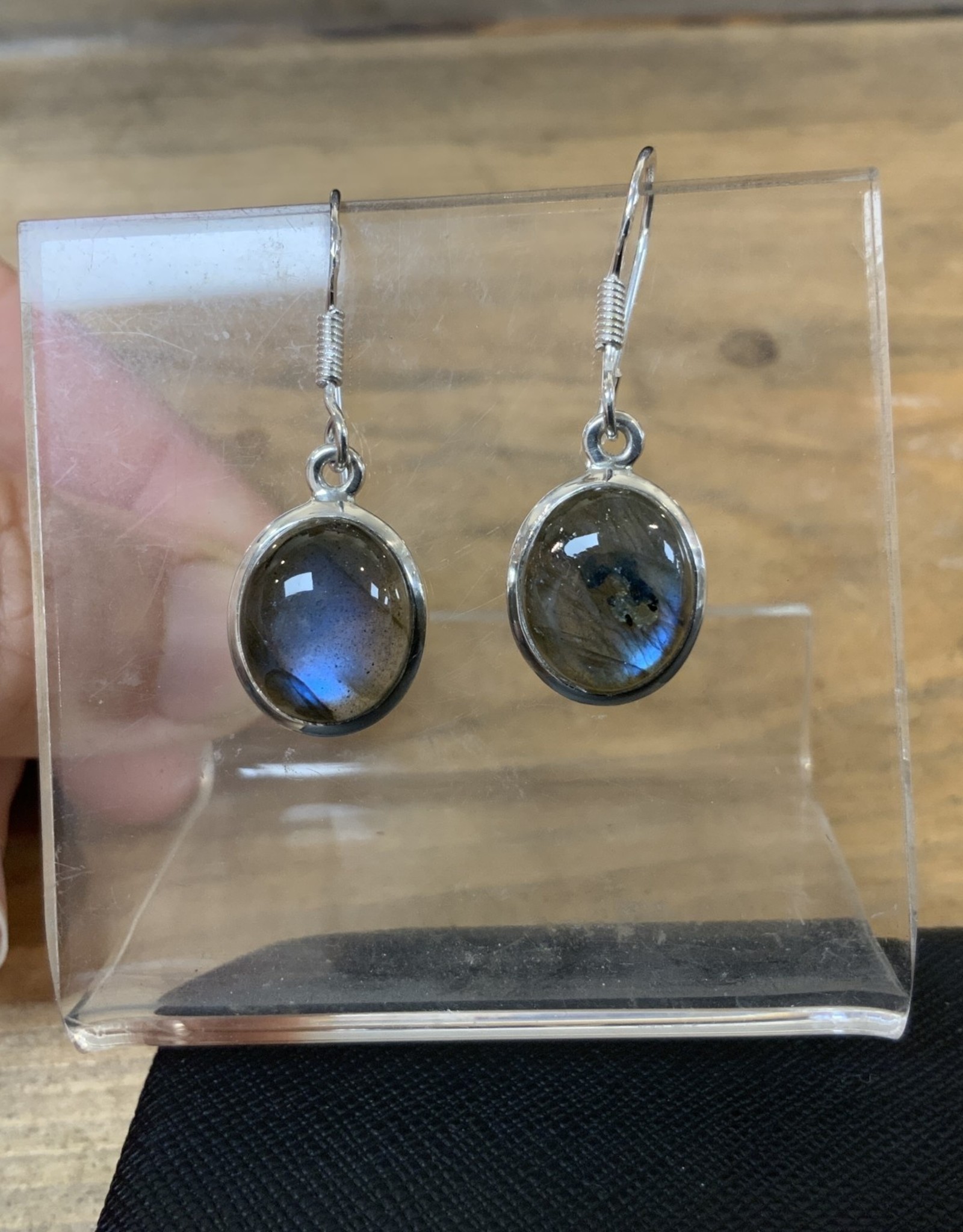 Labradorite Oval Earrings