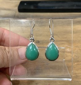 Green Chrysoprase Earring