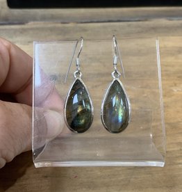 Labradorite Teardrop Earrings