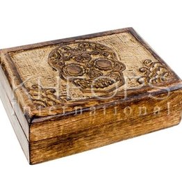 Kheops International Santa Muerte - Wood Carved Box (5x7)