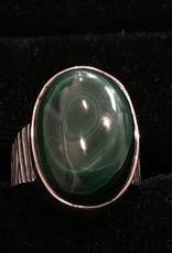Malachite Silver Ring