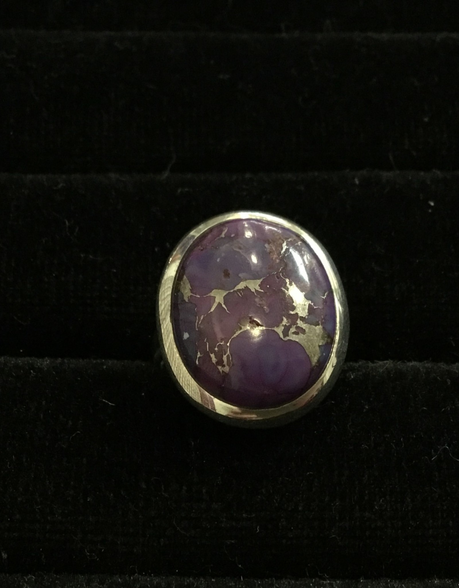 Purple Turquoise Silver Ring