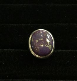 Purple Turquoise Silver Ring