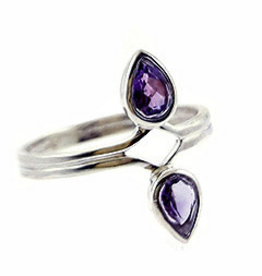 Double Amethyst Ring