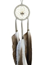 2" Dreamcatcher Vintage Dragonfly Duck Feather