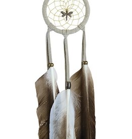 2" Dreamcatcher Vintage Dragonfly Duck Feather