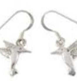 Distinctive by Design Hummingbird Silver Earring