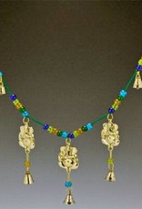 Windchime 3-Ganesh - Brass Chime & Beads