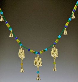 Windchime 3-Ganesh - Brass Chime & Beads