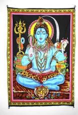 Tapestry Hand Painted Shiva