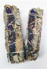 White Buffalo Sage - Lavender - Smudge Stick 4"