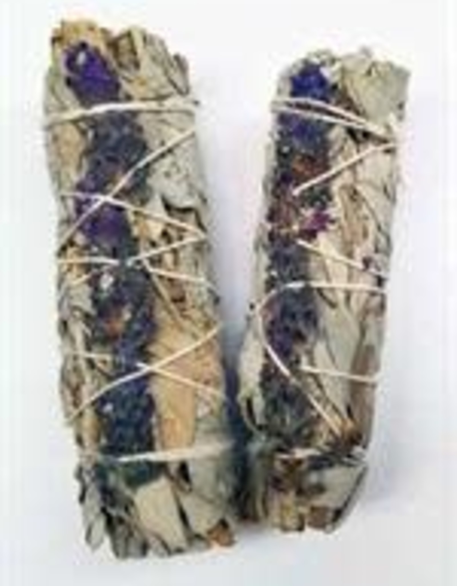 White Buffalo Sage - Lavender - Smudge Stick 4"