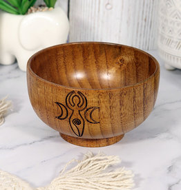 Moon Goddess Wood Bowl
