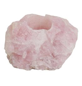 Rose Quartz Candle Holder