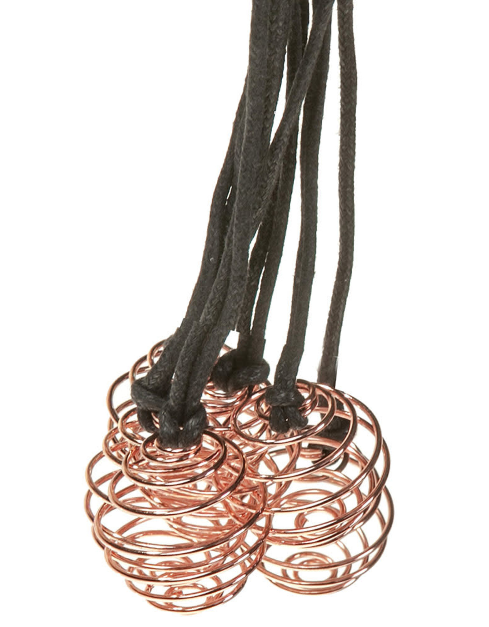 Copper Spiral Cage Necklace