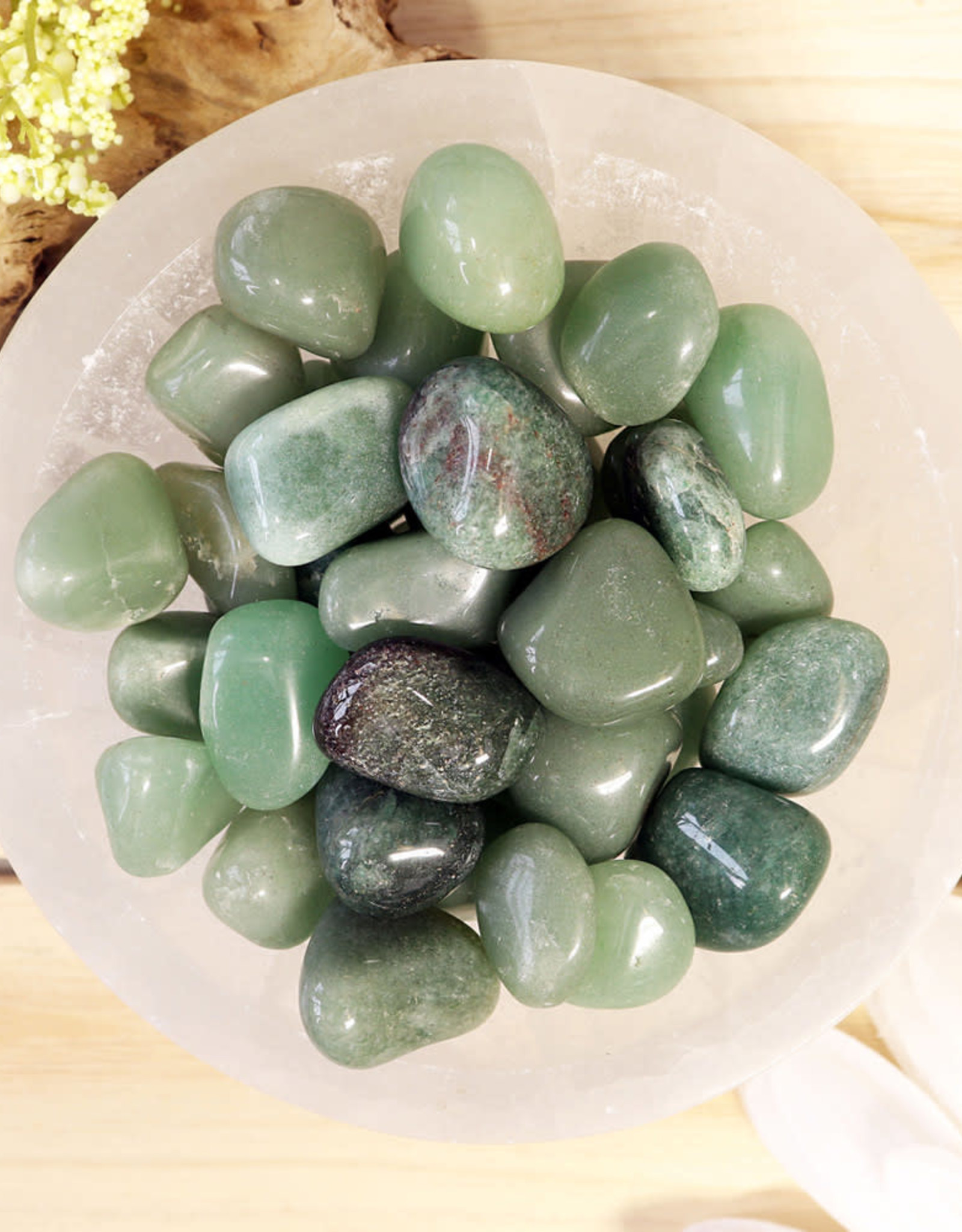 Green Quartz Tumbled Stone