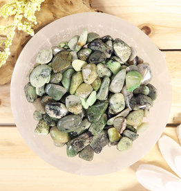 Green Grossularite Garnet Tumbled Stone