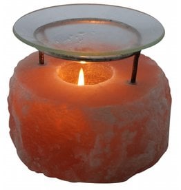 Salt Crystal Oil Diffuser Candle Holder