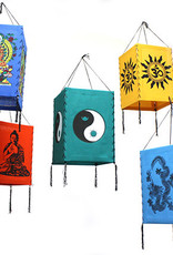 Lantern Tibetan Cotton Hand Made 10x7"