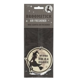 Scented Air Freshener Witches Broom Rose