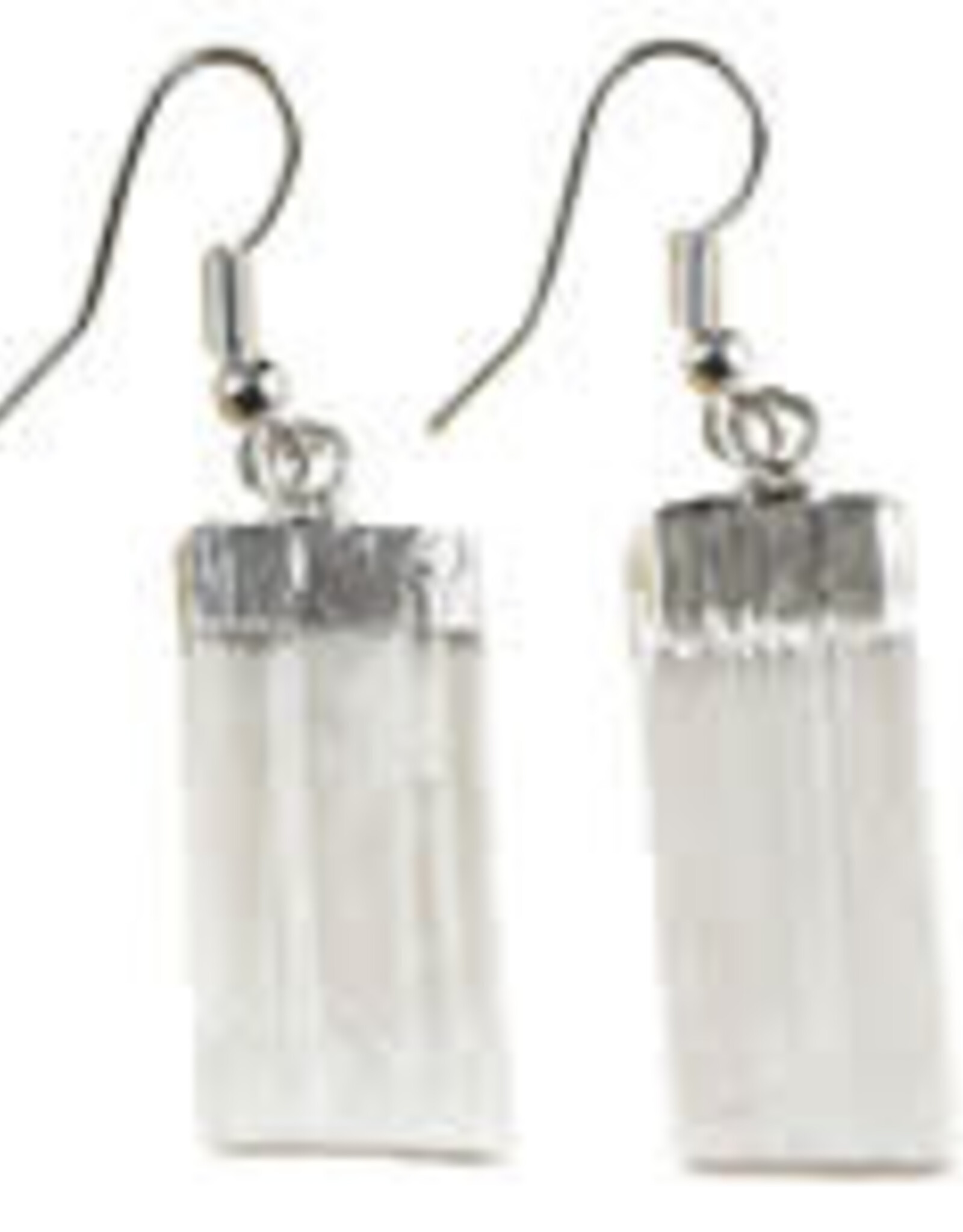 Selenite (Satin Spar) Gem Earrings