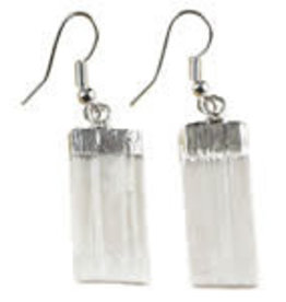 Selenite (Satin Spar) Gem Earrings Selenite (Satin Spar) Gem Earrings