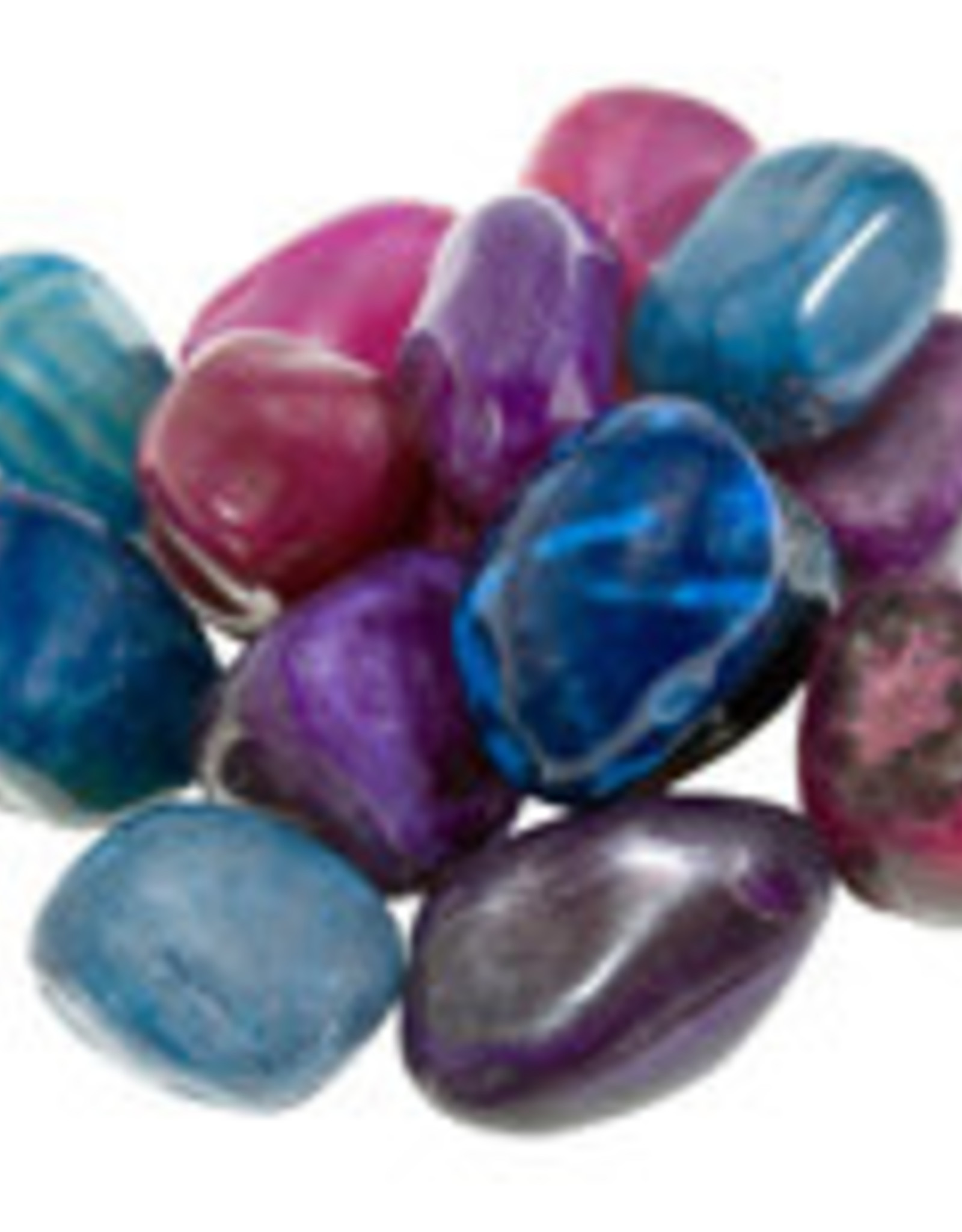 Coloured Agate Mix Tumbled Stone