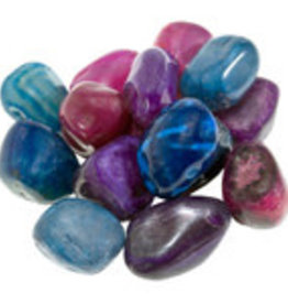 Coloured Agate Mix Tumbled Stone