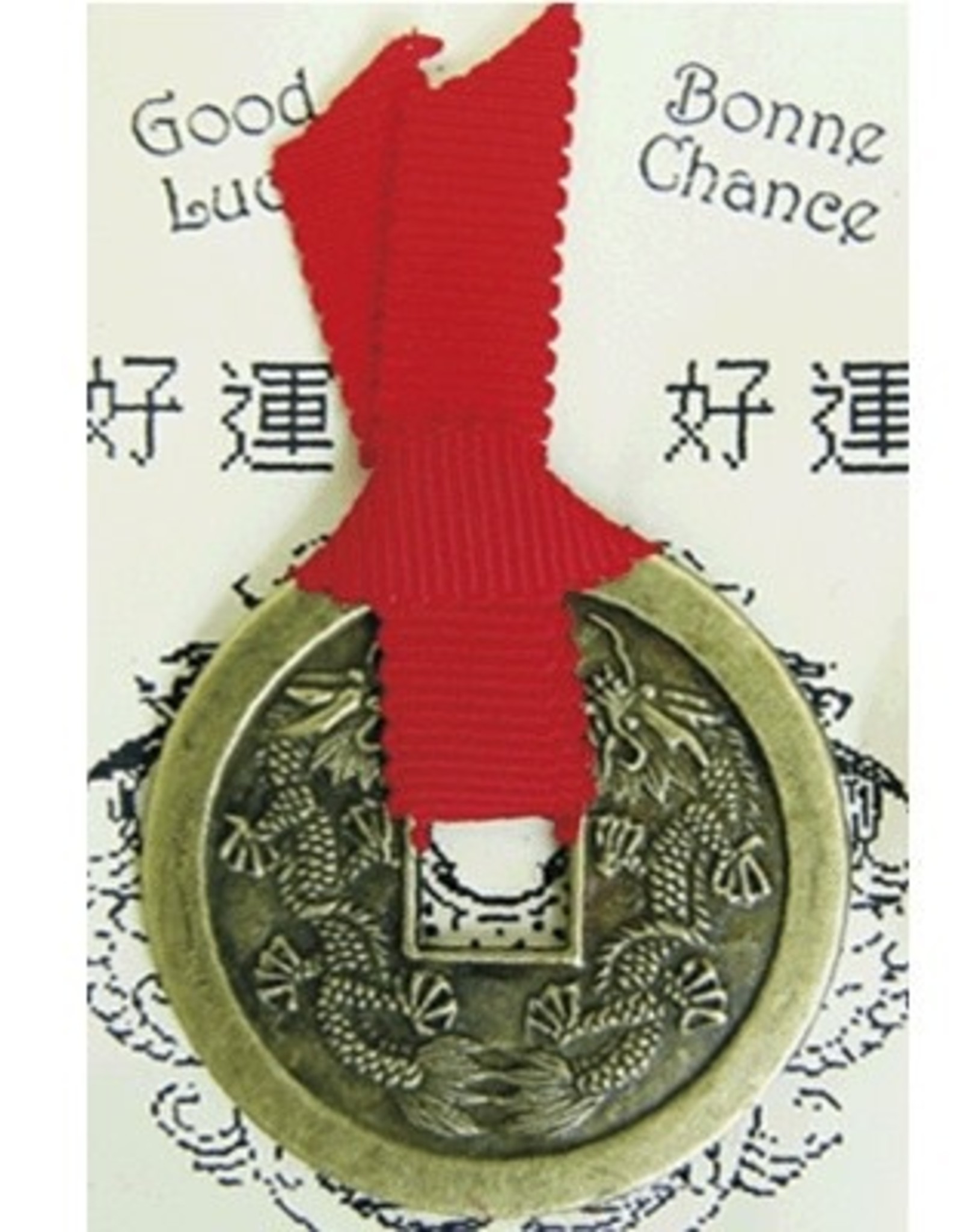 CHINESE COIN+RED RIBBON