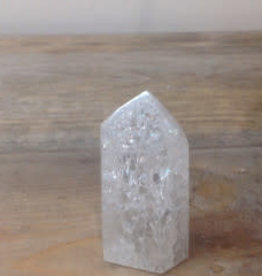 Crackle Quartz Fire & Ice Polished Point