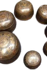Singing Bowl Carved - Set of 7 Tibetan
