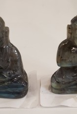 Labradorite Hand Carved Buddha