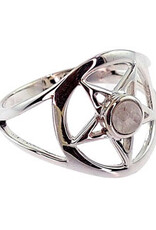 Pentacle Moonstone Ring