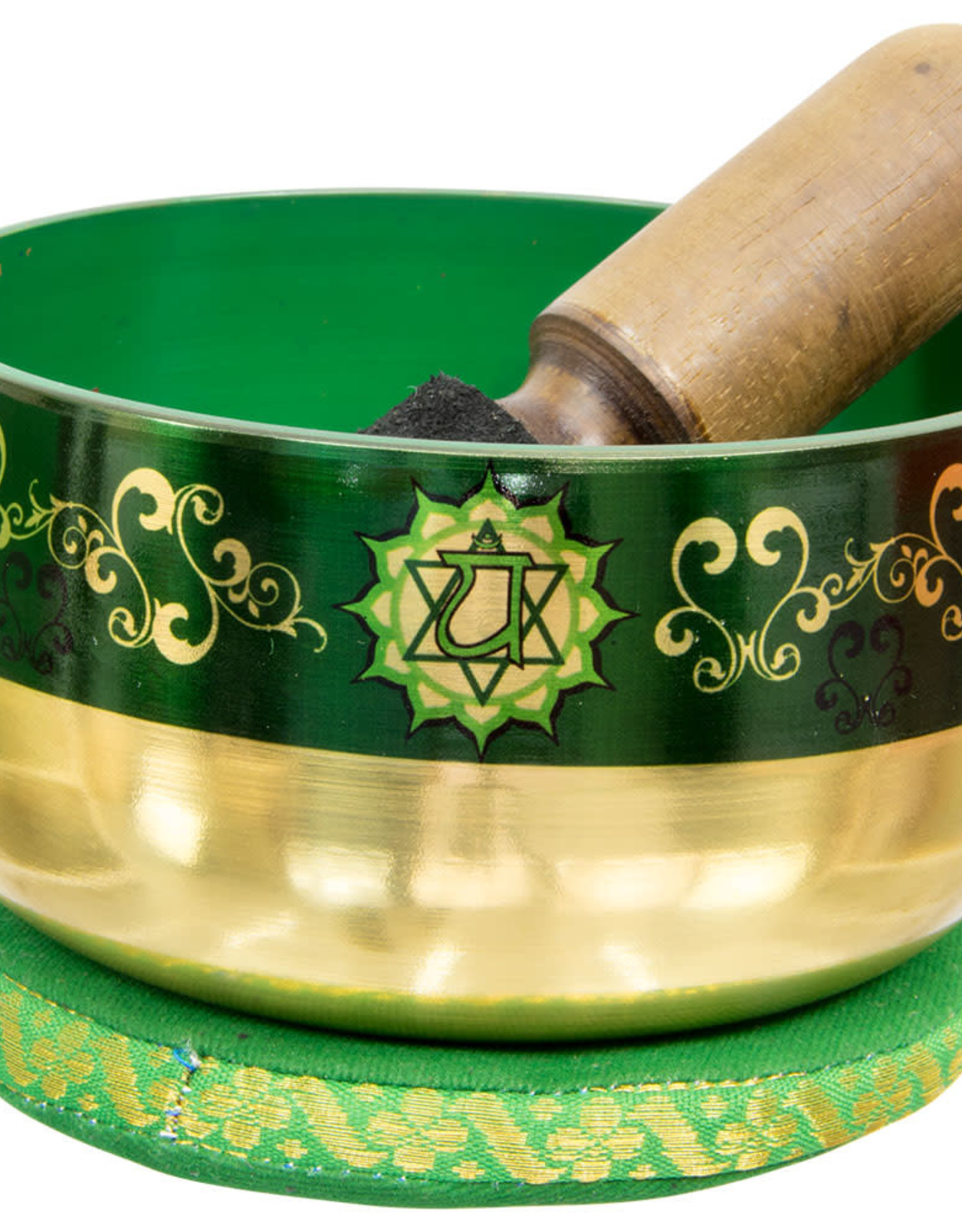 SINGING BOWL – CHAKRA – HEART – GREEN – 5″ DI
