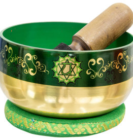 SINGING BOWL – CHAKRA – HEART – GREEN – 5″ DI