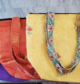 Divineya Society Recycled Sari Large Handbags