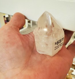 Penetrated Clear quartz Point